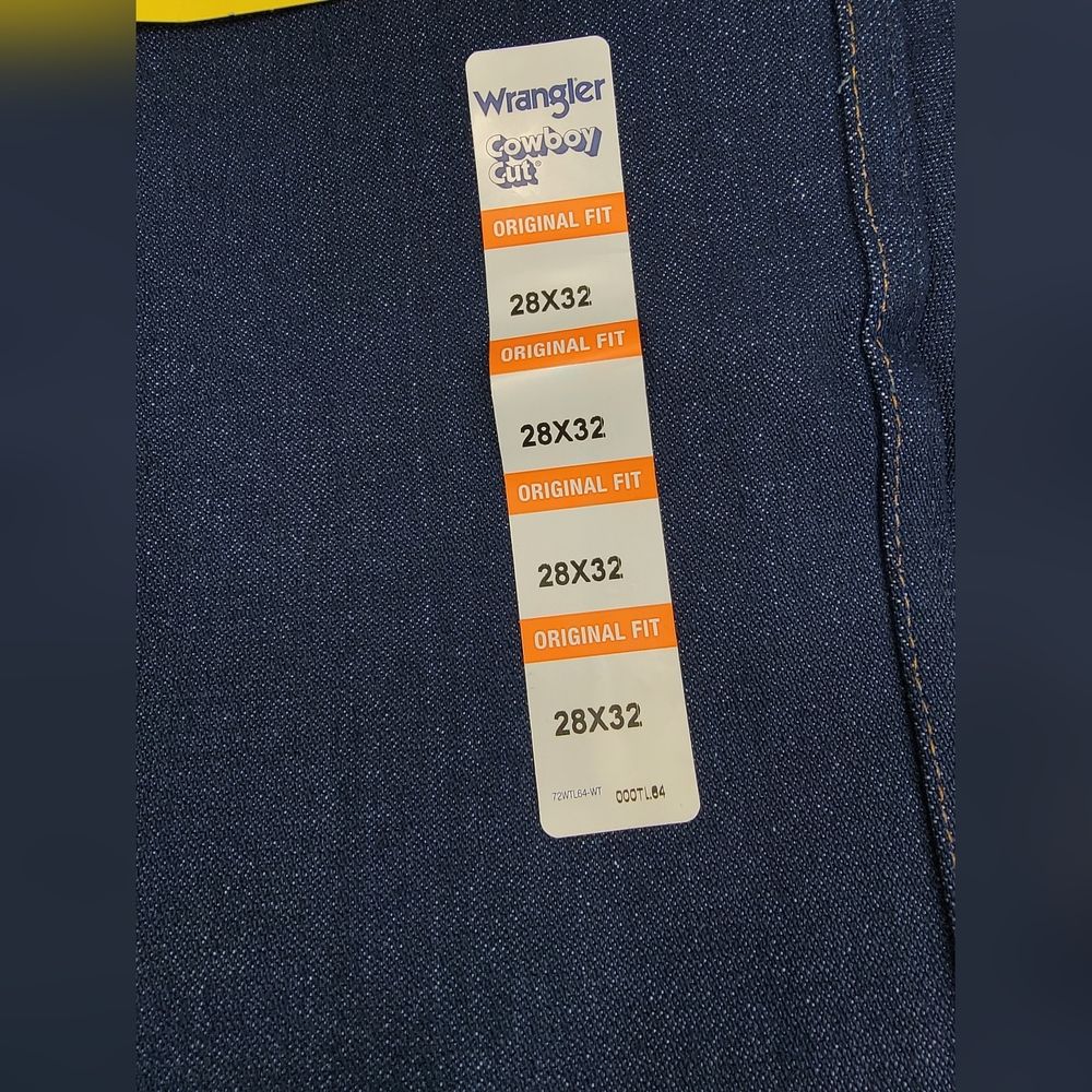 NEW Wrangler Pro Rodeo Original Fit Blue Jeans Cowboy Cut 13MWZ Mens 28x32 NWT - Picture 8 of 14